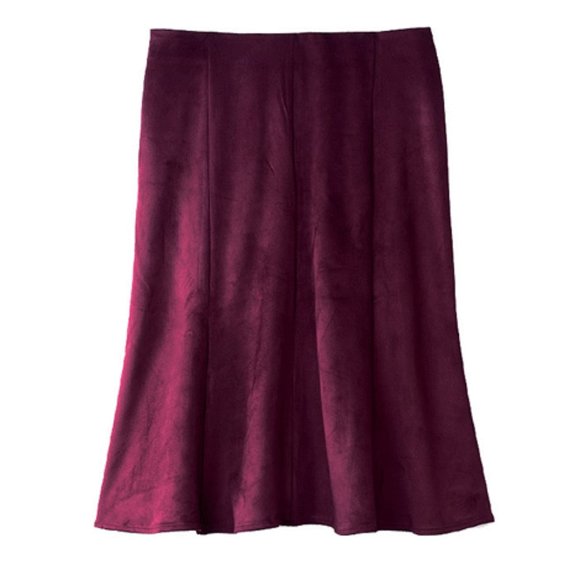 Adalynn Faux Suede Skirt - Picture 1 of 5